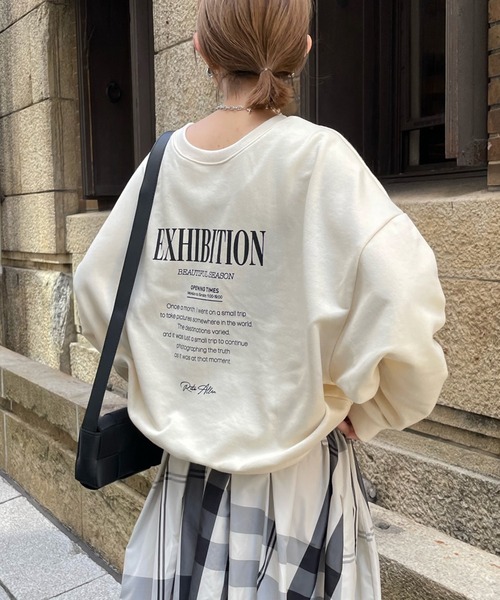 DouDou（ドゥドゥ）の「2WAYロゴスウェット（スウェット・レディース・オフホワイト/チャコールグレー/モカ・FREE）」の21枚目の写真