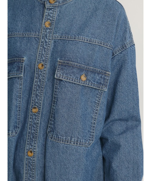 Samantha Mos2 ケミカルウォッシュデニムGジャン ブルー サマンサ