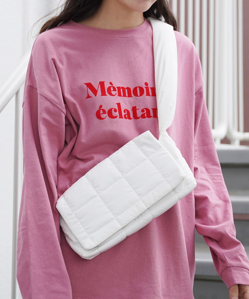 VENCEEXCHANGE（ヴァンスエクスチェンジ）の「キルティングショルダーバッグ（ショルダーバッグ・レディース・ブラック/オレンジ/グリーン/オフホワイト・FREE）」の7枚目の写真