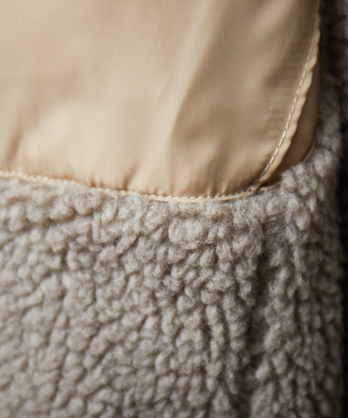 DESCENTE（デサント）の「【別注 DESCENTE / デサント】 ボア フリースジャケット / ブルゾン（ブルゾン・メンズ・ブラック/ベージュ/ネイビー・44/46/48）」の18枚目の写真