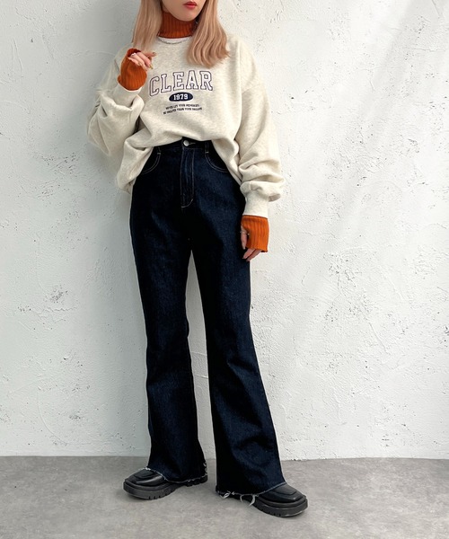 apres jour mignon(アプレジュールミニョン)の「へビーウェイトスウェット【ZOZOTOWN限定アイテム】(スウェット・レディース・アイボリー/ネイビー/ベージュ系その他2/ダークグリーン/オフホワイト/ナチュラル/ブラック系その他/ベージュ系その他/ブラック・フリー/X-LARGE)」の14枚目の写真