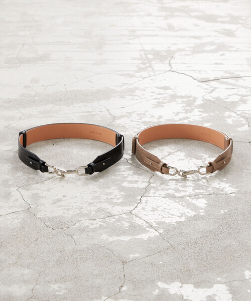 COMME CA ISM(コムサイズム)の「フックスライド太ベルト(ベルト・レディース・ブラック/ブラウン・FREE)」の3枚目の写真