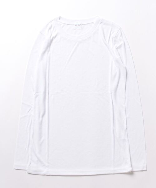 Isn't She?(イズントシー)の「ベーシッククルーネックTシャツ(Tシャツ/カットソー・レディース・ブラック系/ベージュ/ホワイト・FREE)」の2枚目の写真