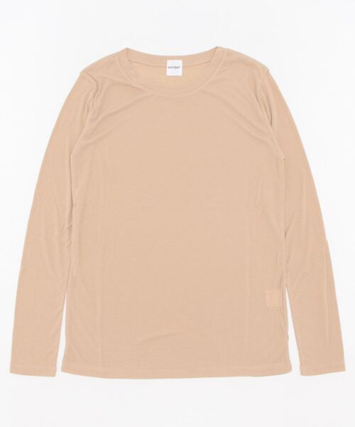Isn't She?(イズントシー)の「ベーシッククルーネックTシャツ(Tシャツ/カットソー・レディース・ブラック系/ベージュ/ホワイト・FREE)」の11枚目の写真