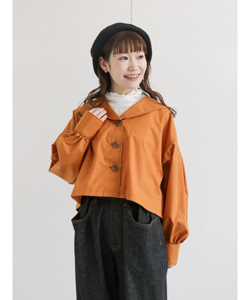 ehka sopo(エヘカソポ)の「シアーチェックハイネックカットソー(Tシャツ/カットソー・レディース・オフホワイト/カーキ/ベージュ・フリ-)」の5枚目の写真