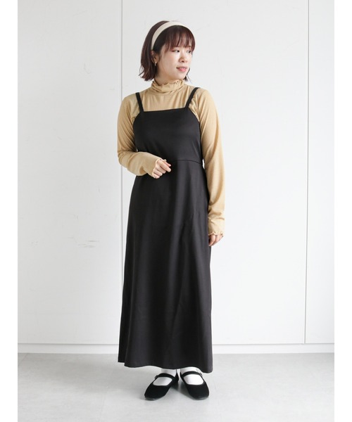 ehka sopo(エヘカソポ)の「シアーチェックハイネックカットソー(Tシャツ/カットソー・レディース・オフホワイト/カーキ/ベージュ・フリ-)」の19枚目の写真