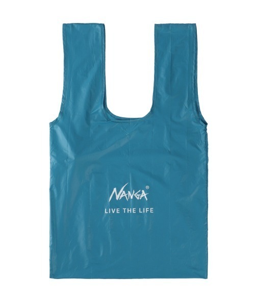 NANGA（ナンガ）の「NANGA/ナンガ POKETABLE ECO BAG(LIVE THE LIFE) リップストップナイロン エコバッグ 2026年春夏（エコバッグ/サブバッグ・メンズ・アッシュブラウン/ブラック/パープル/ネイビー/レッド/ライトブラウン/ライム/グレー/ライトパープル/ライトオリーブ/ブルー・FREE）」の8枚目の写真