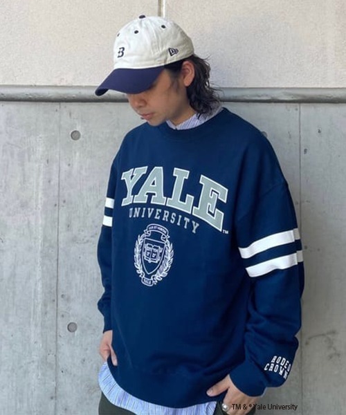RODEO CROWNS WIDE BOWL(ロデオクラウンズワイドボウル)の「Universityアソートスウェットトップス(スウェット・レディース・ネイビー/レッド/グレー×ホワイト・FREE)」の3枚目の写真