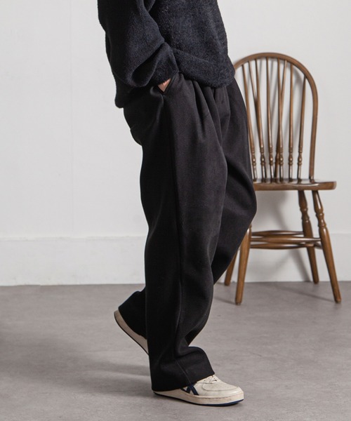 NILWAY（ニルウェイ）の「1タックウールライクワイドストレートパンツ