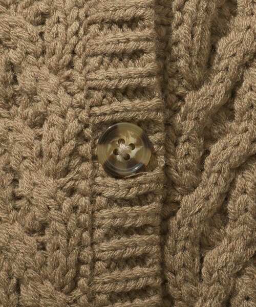 SHOO・LA・RUE（シューラルー）の「【110-140cm】ケーブルニットカーデ（カーディガン/ボレロ・キッズ・ブラウン系/アイボリー・14/13/12/11）」の11枚目の写真