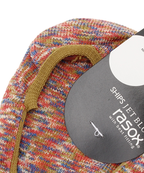 SHIPS JET BLUE（シップスジェットブルー）の「rasox(ラソックス): ミックス/インソックス（ソックス/靴下・メンズ・ブラック/レッド/グリーン/ブルー・ONE SIZE）」の6枚目の写真