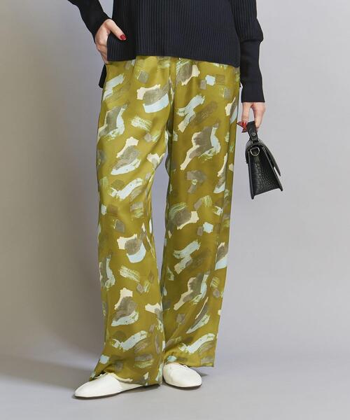 BEAUTY&YOUTH UNITED ARROWS（ビューティーアンドユースユナイテッドアローズ）の「ブラッシュ ドローペイント パンツ -ウォッシャブル-（その他パンツ・レディース・イエロー/ブラック・M/S）」の9枚目の写真