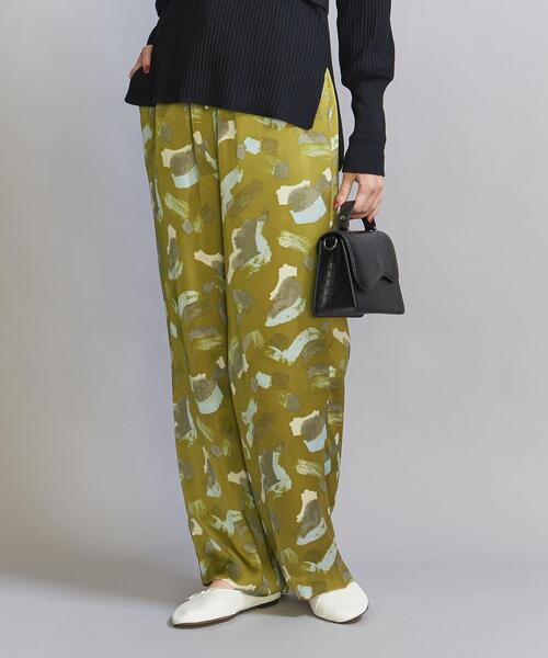 BEAUTY&YOUTH UNITED ARROWS（ビューティーアンドユースユナイテッドアローズ）の「ブラッシュ ドローペイント パンツ -ウォッシャブル-（その他パンツ・レディース・イエロー/ブラック・M/S）」の11枚目の写真