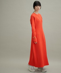 【WEB限定(一部店舗展開あり)】リブニットコクーンワンピース