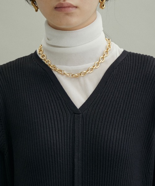 ADAM ET ROPE'（アダムエロペ）の「【WEB限定(一部店舗展開あり)】リブニットコクーンワンピース（ワンピース・レディース・レッド/ブラック/オリーブ・FREE）」の9枚目の写真