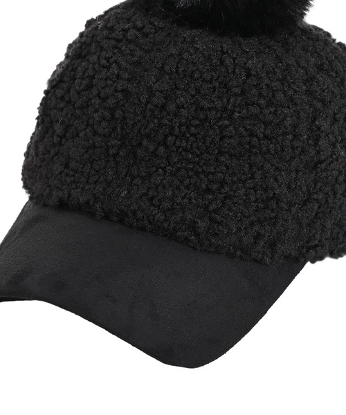 Narcissus（ナルシス）の「【Narcissus】ポンポンキャップ（キャップ・レディース・ベージュ/ブラック・FREE）」の6枚目の写真