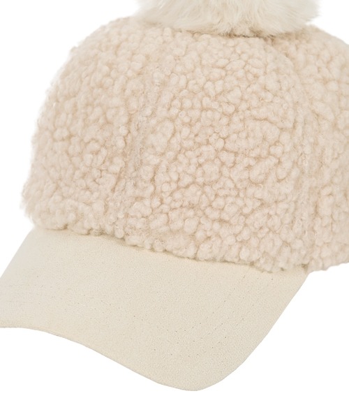 Narcissus（ナルシス）の「【Narcissus】ポンポンキャップ（キャップ・レディース・ベージュ/ブラック・FREE）」の8枚目の写真