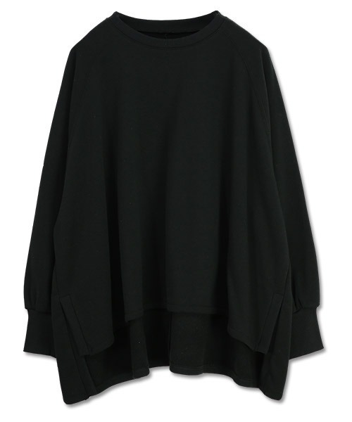 and it_（アンドイット）の「ボリュームスリーブゆる裏起毛プルオーバー（スウェット・レディース・パープル/アイボリー/ピンク/ブラック/モカ・M）」の20枚目の写真