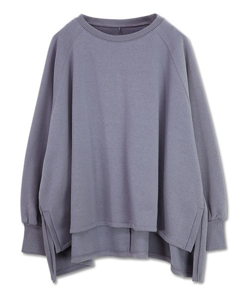 and it_（アンドイット）の「ボリュームスリーブゆる裏起毛プルオーバー（スウェット・レディース・パープル/アイボリー/ピンク/ブラック/モカ・M）」の17枚目の写真