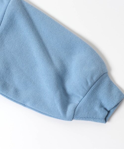 BREEZE by yumi.（ブリーズバイユミ）の「WEB限定 裏起毛バリエーショントレーナー【BREEZE by yumi】（スウェット・キッズ・チャコール/ライム/アイボリー/ブルー/キャメル・100/80/140/130/120/110/90）」の9枚目の写真