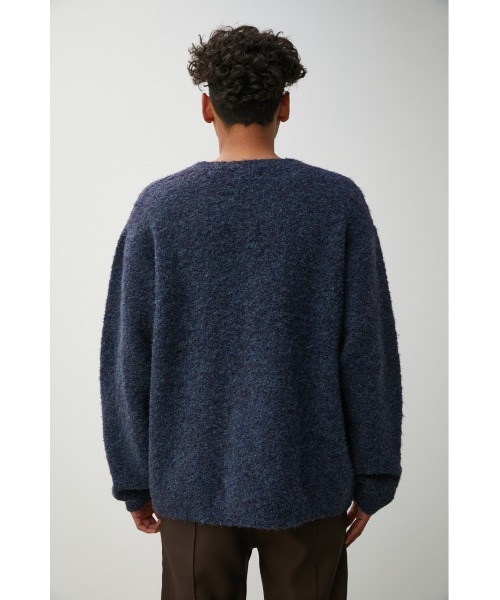 AZUL by moussy（アズールバイマウジー）の「BOUCLE COMFORTABLE KNIT/ブークレコンフォータブルニット（ニット/セーター・メンズ・ネイビー/ライトベージュ/キャメル・LARGE/MEDIUM）」の19枚目の写真