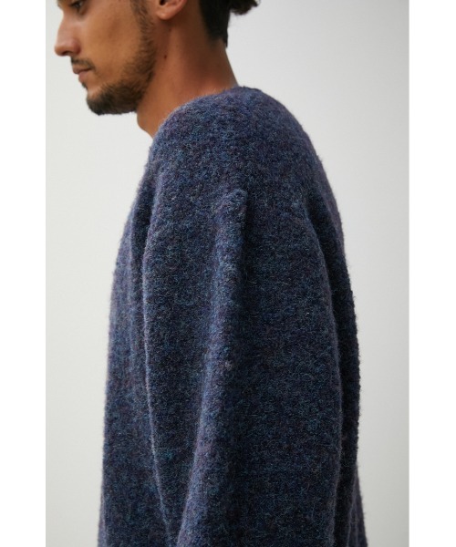 AZUL by moussy（アズールバイマウジー）の「BOUCLE COMFORTABLE KNIT/ブークレコンフォータブルニット（ニット/セーター・メンズ・ネイビー/ライトベージュ/キャメル・LARGE/MEDIUM）」の21枚目の写真