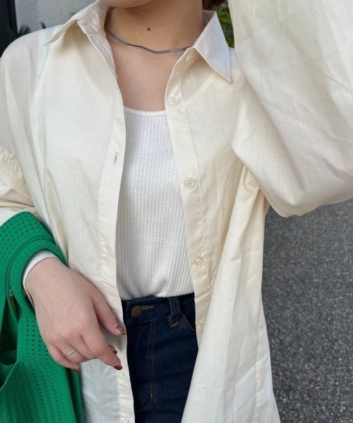 nemne store(ネンネストア)の「【低身長用サイズあり】2way袖開きアソートストライプシャツ(シャツ/ブラウス・レディース・ブルー/アイボリー/ピンク・SMALL/MEDIUM)」の13枚目の写真