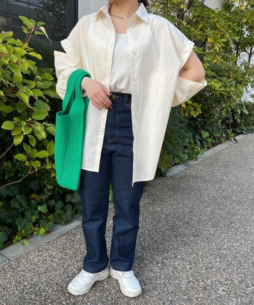 nemne store(ネンネストア)の「【低身長用サイズあり】2way袖開きアソートストライプシャツ(シャツ/ブラウス・レディース・ブルー/アイボリー/ピンク・SMALL/MEDIUM)」の15枚目の写真