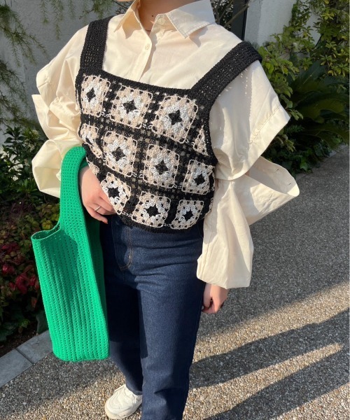 nemne store(ネンネストア)の「【低身長用サイズあり】2way袖開きアソートストライプシャツ(シャツ/ブラウス・レディース・ブルー/アイボリー/ピンク・SMALL/MEDIUM)」の6枚目の写真