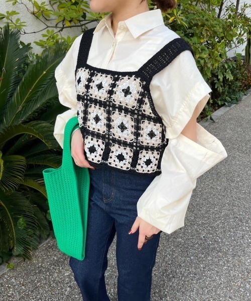 nemne store(ネンネストア)の「【低身長用サイズあり】2way袖開きアソートストライプシャツ(シャツ/ブラウス・レディース・ブルー/アイボリー/ピンク・SMALL/MEDIUM)」の7枚目の写真