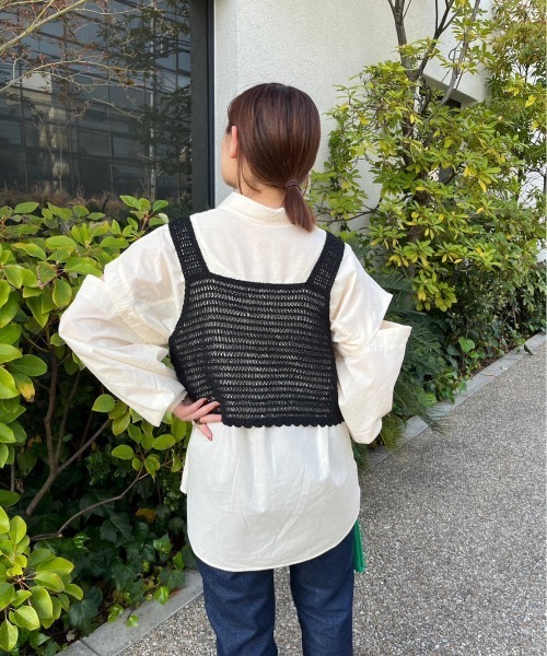nemne store(ネンネストア)の「【低身長用サイズあり】2way袖開きアソートストライプシャツ(シャツ/ブラウス・レディース・ブルー/アイボリー/ピンク・SMALL/MEDIUM)」の8枚目の写真