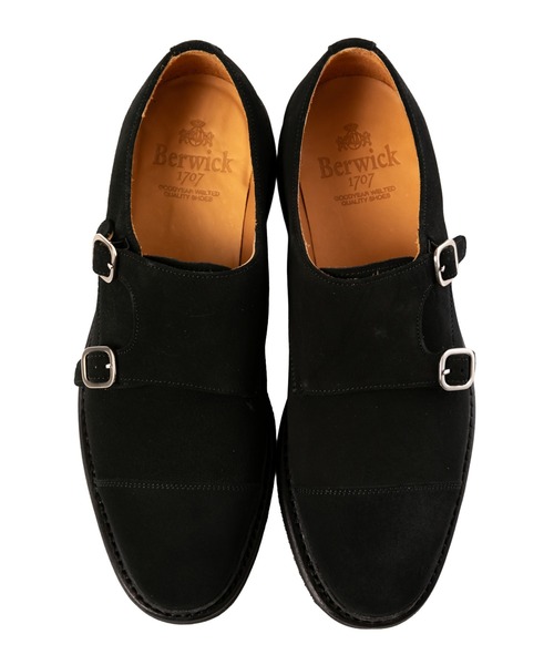 Berwick1707（バーウィック）の「Berwick バーウィック ダブルモンク 5245 ヴィブラム ソール（ドレスシューズ・メンズ・ブラック/ブラウン・6/5.5/6.5/7.5/7/5/8）」の4枚目の写真