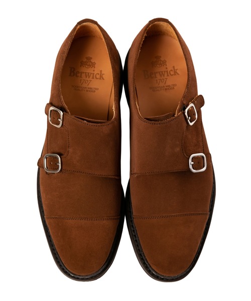 Berwick1707（バーウィック）の「Berwick バーウィック ダブルモンク 5245 ヴィブラム ソール（ドレスシューズ・メンズ・ブラック/ブラウン・6/5.5/6.5/7.5/7/5/8）」の7枚目の写真