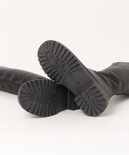 AMELY(エミリー)の「Vカットロングブーツ(ブーツ・レディース・アイボリー/ブラック/ブラウン・36/39/40/38/37/35)」の13枚目の写真