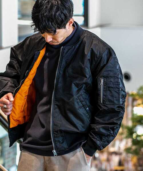 MOBB ナイロンジャケット（MA-1）ハートドリップ　カーキ　Ｌサイズ elephant TRIBAL fabrics（エレファントトライバルファブリックス