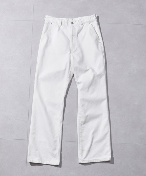 MONO-MART（モノマート）の「ルーズフレアデニムパンツ/セミワイドデニムパンツ（デニムパンツ・メンズ・ブラック/ライトブルー/サックスブルー/グレー/ホワイト/ダークインディゴブルー/ネイビー/インディゴブルー/ライトグレー・S/M/L/XL）」の18枚目の写真