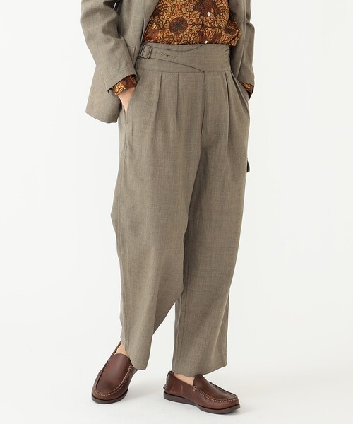 ビームスF別注　PT01 グルカトラウザーズ　ツータック　76 BEAMS PLUS / ブルーフェイスレスター グルカ トラウザーズを