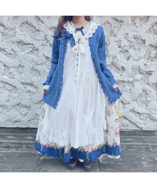 小花刺繍使いタブリエ