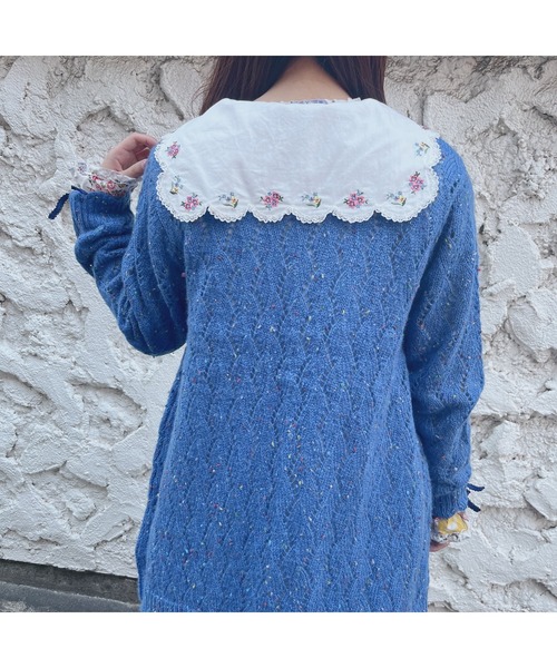 小花刺繍使いタブリエ