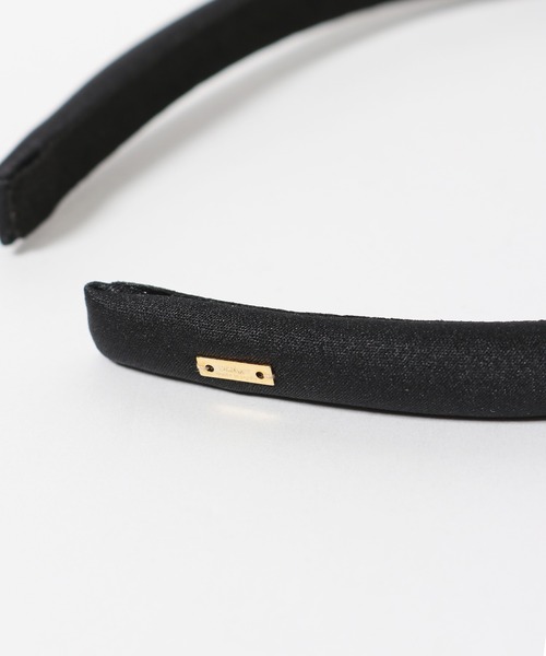 ucalypt（ユーカリプト）の「ucalypt/ユーカリプト×TAH/タア  NARROW HEADBAND カチューシャ コラボ（カチューシャ・レディース・ベージュ/ブラック・FREE）」の4枚目の写真