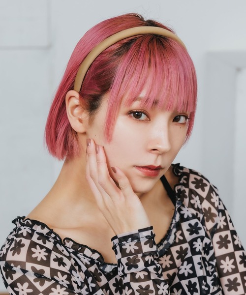 ucalypt（ユーカリプト）の「ucalypt/ユーカリプト×TAH/タア  NARROW HEADBAND カチューシャ コラボ（カチューシャ・レディース・ベージュ/ブラック・FREE）」の9枚目の写真