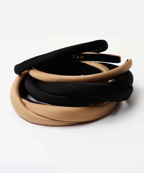 ucalypt（ユーカリプト）の「ucalypt/ユーカリプト×TAH/タア  NARROW HEADBAND カチューシャ コラボ（カチューシャ・レディース・ベージュ/ブラック・FREE）」の12枚目の写真