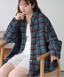tiptop | 【ZOZO限定アイテム】デニム×チェックBIGシャツジャケット(シャツ/ブラウス)