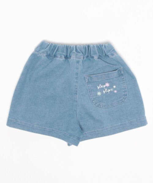 SLAP SLIP(スラップスリップ)の「SLAPSLIP/タブハート飾りツイルデニムスカパン(90~130cm)(その他パンツ・キッズ・ピンク/ブルー・100/130/110/90/120)」の14枚目の写真