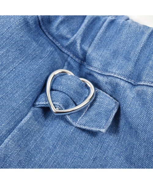 SLAP SLIP(スラップスリップ)の「SLAPSLIP/タブハート飾りツイルデニムスカパン(90~130cm)(その他パンツ・キッズ・ピンク/ブルー・100/130/110/90/120)」の17枚目の写真