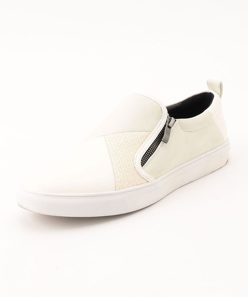 NICOLE CLUB FOR MEN（ニコルクラブフォーメン）の「パネル切り替えスリッポンスニーカー（スニーカー・メンズ・ネイビー/ブラック/オフホワイト/グレー・25.5cm/26.5cm/27.5cm）」の14枚目の写真