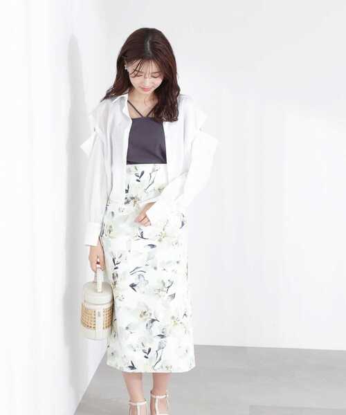 PROPORTION BODY DRESSING(プロポーションボディドレッシング)の「フラワータイトスカート / 1213120312(スカート・レディース・ブラック/イエロー/ピンク・SMALL/MEDIUM)」の21枚目の写真