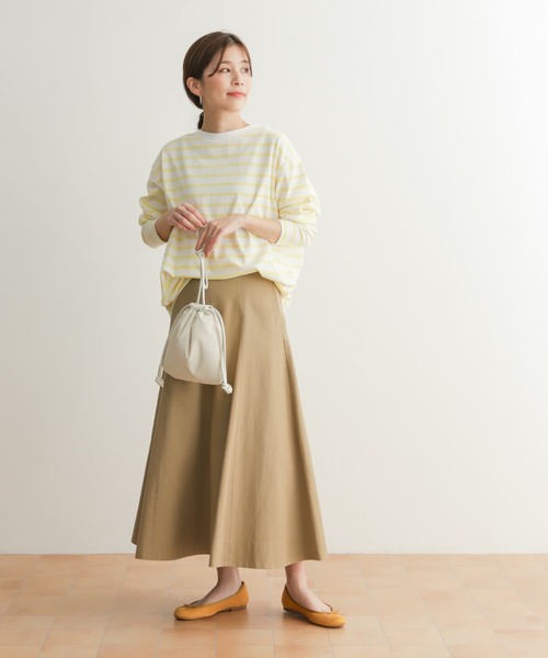 URBAN RESEARCH DOORS（アーバンリサーチドアーズ）の「ボーダーワイドプルオーバー（Tシャツ/カットソー・レディース・ピンク/ネイビー/イエロー/ブルー・MEDIUM）」の18枚目の写真