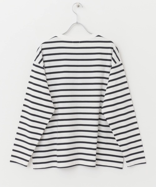 URBAN RESEARCH DOORS（アーバンリサーチドアーズ）の「ボーダーワイドプルオーバー（Tシャツ/カットソー・レディース・ピンク/ネイビー/イエロー/ブルー・MEDIUM）」の6枚目の写真