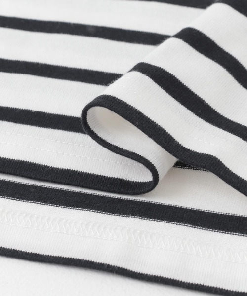 URBAN RESEARCH DOORS（アーバンリサーチドアーズ）の「ボーダーワイドプルオーバー（Tシャツ/カットソー・レディース・ピンク/ネイビー/イエロー/ブルー・MEDIUM）」の5枚目の写真